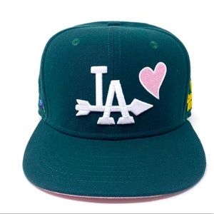 dark green snapback la hat
